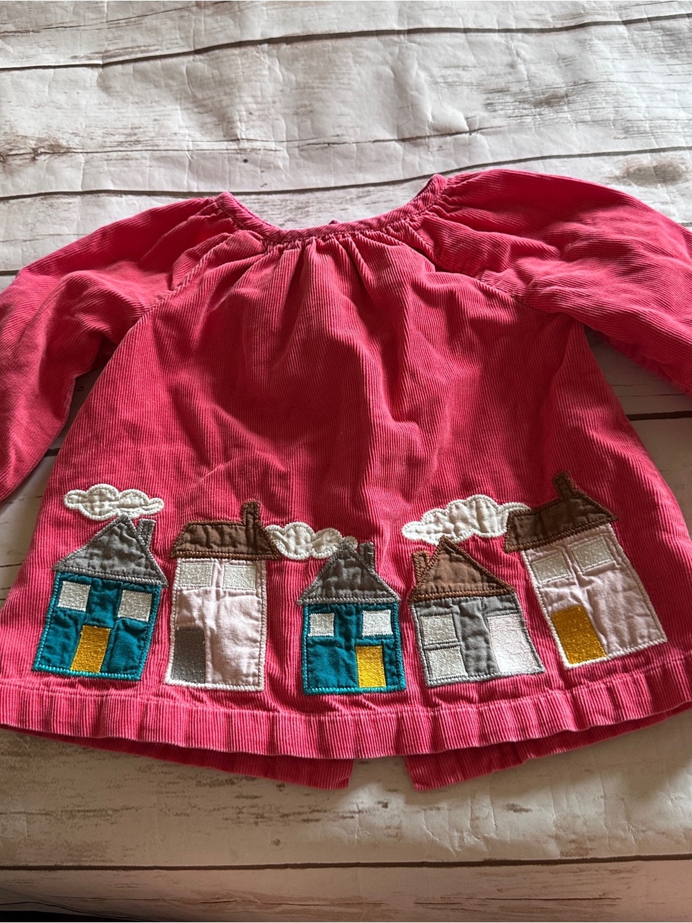 Baby Boden pink house blouse cord
